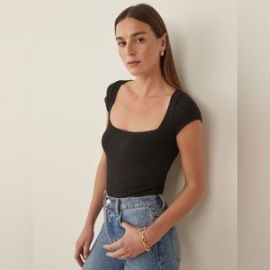 Reformation Bardot Knit Top | size S